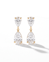 Double Pear Drop Studs
