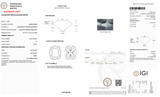 3.44 Carat D-VVS2 Elongated Cushion Lab Grown Diamond - IGI (#128095)