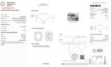 4.10 Carat D-VVS2 Elongated Cushion Lab Grown Diamond - IGI (#127404)