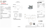 3.02 Carat E-VVS2 Elongated Cushion Lab Grown Diamond - IGI (#128350)