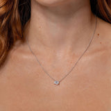 East West Oval Brandi Necklace Necklaces Princess Bride Diamonds 1ct 14K White Gold 