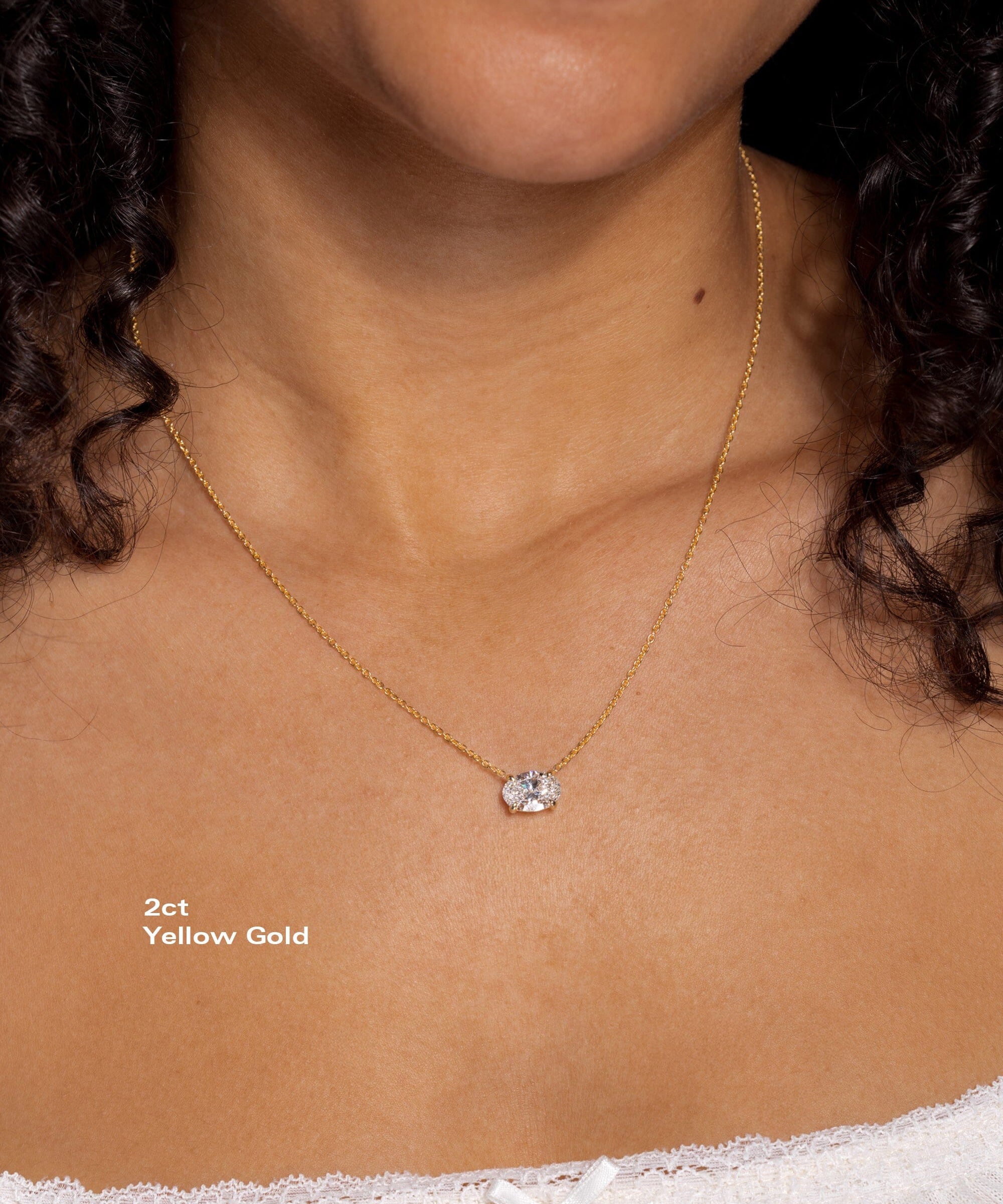 East West Oval Brandi Necklace Necklaces Princess Bride Diamonds 