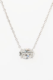 1.5ct East West Oval Brandi Necklace