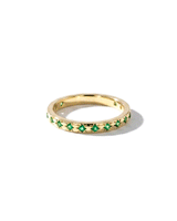 Natural Emerald Star Band