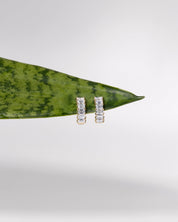 Emerald Lab Diamond Huggies Yellow Gold - PBD Earrings