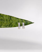 Emerald Lab Diamond Huggies Yellow Gold