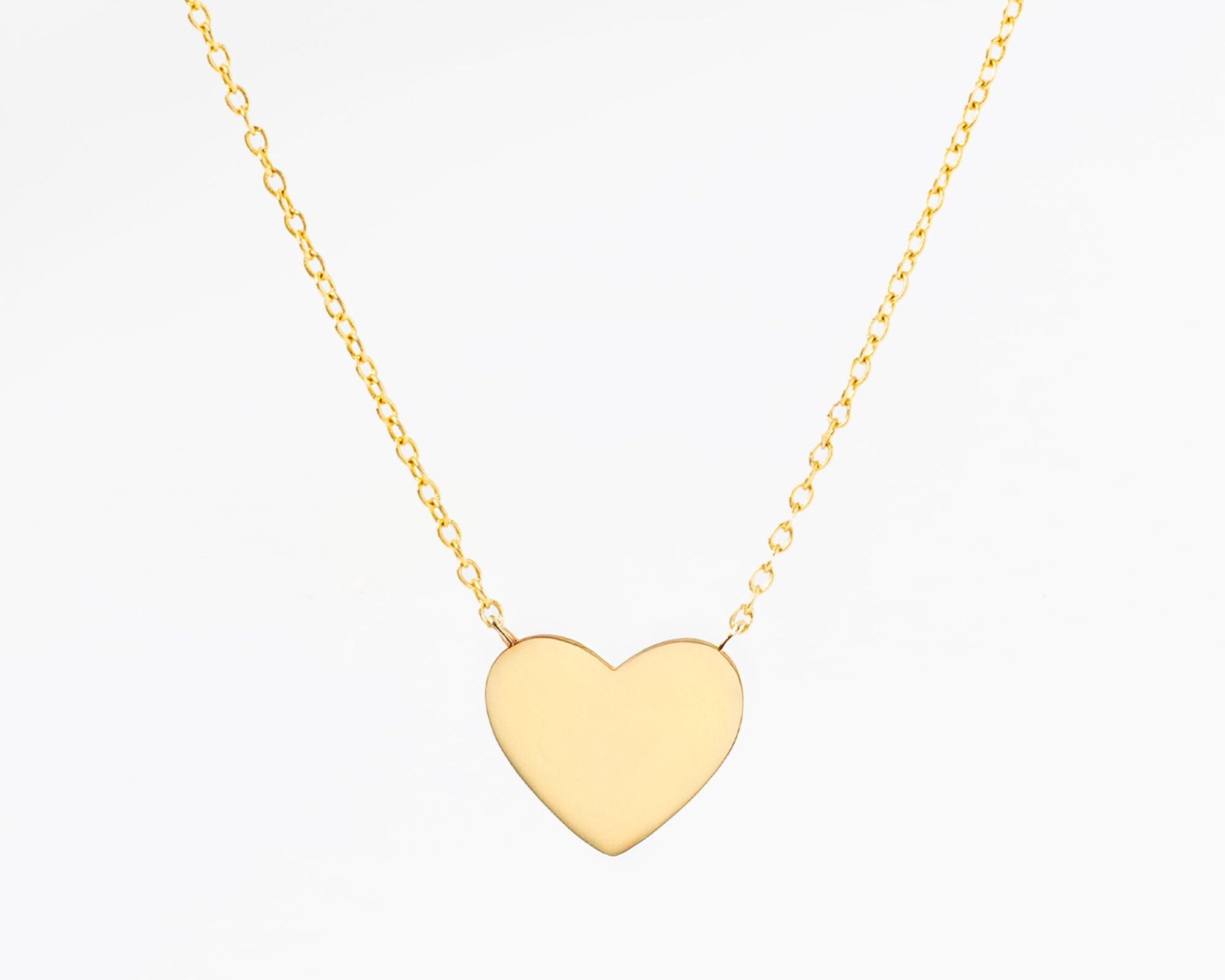 Engravable High Polish Heart Necklace Necklaces Princess Bride Diamonds 