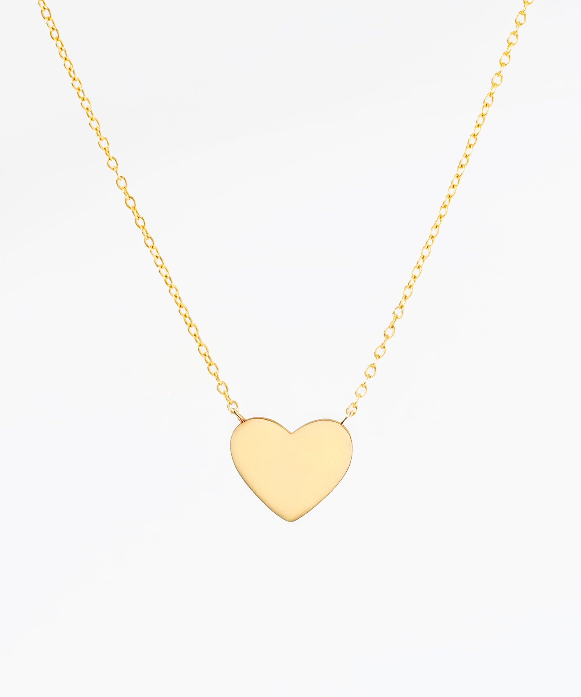 Engravable High Polish Heart Necklace Necklaces Princess Bride Diamonds 