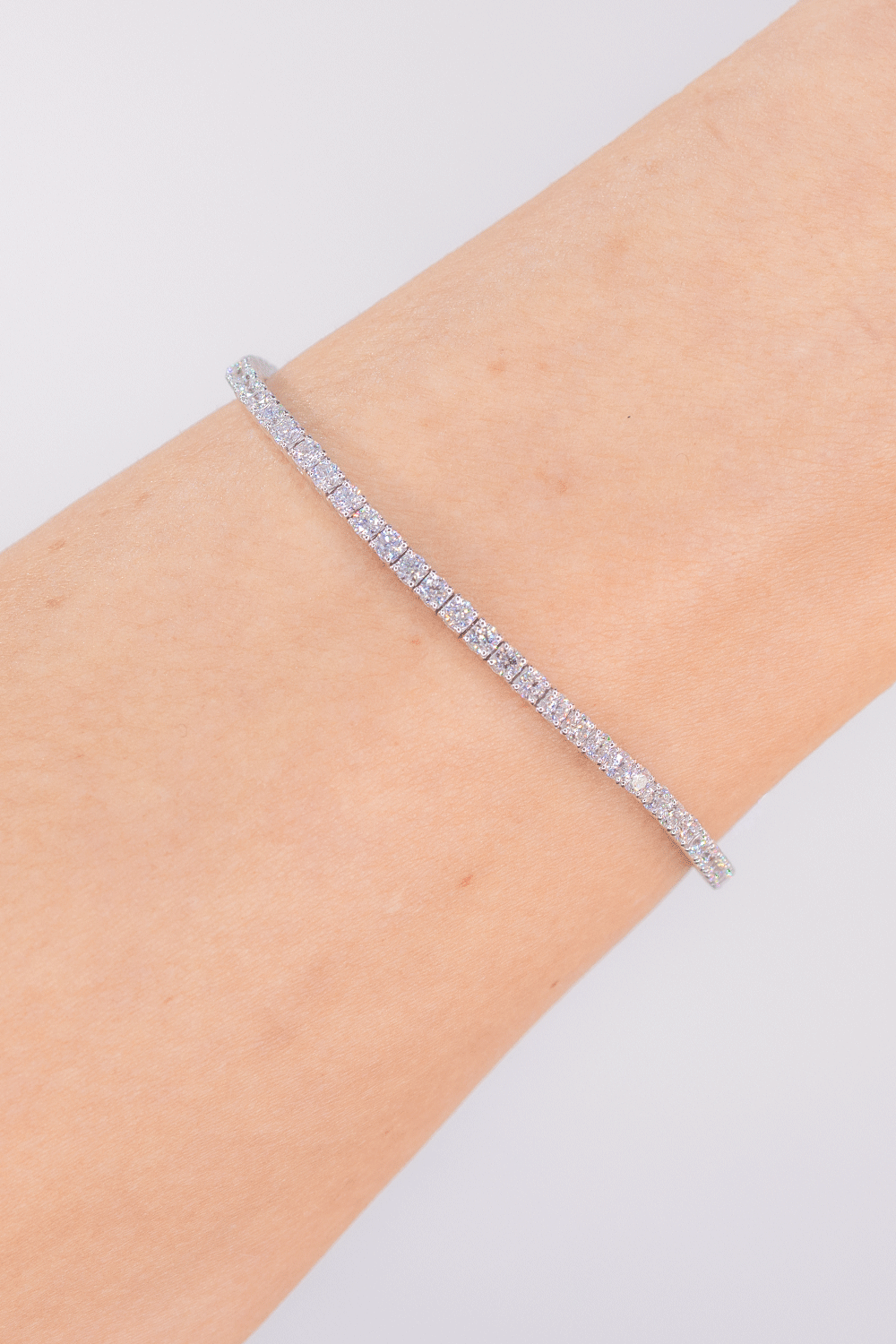 Essential Lab Diamond Tennis Bracelet Bracelets Princess Bride Diamonds 3ct 14K White Gold 