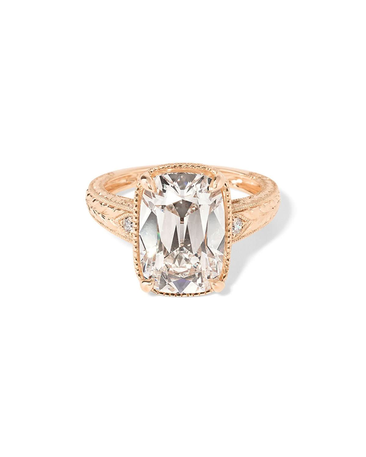 VINTAGE cushion ring 20号 Evelyn Old-Mine Cushion – PBD