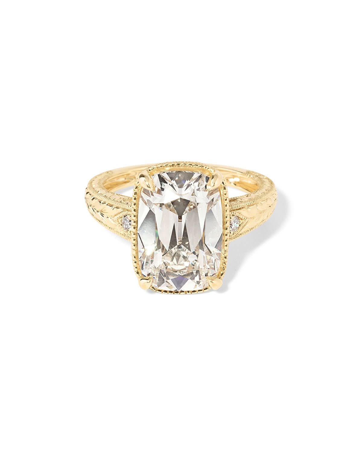 Evelyn Old - Mine Cushion - PBD Engagement Rings