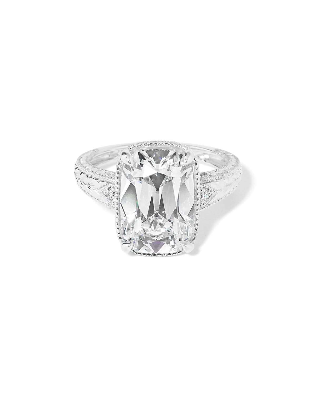 Evelyn Old - Mine Cushion - PBD Engagement Rings