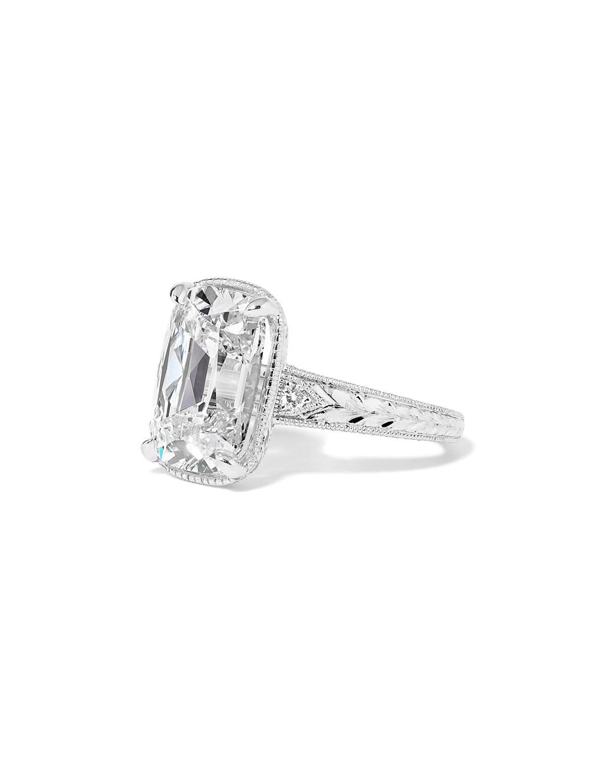 Evelyn Old - Mine Cushion - PBD Engagement Rings