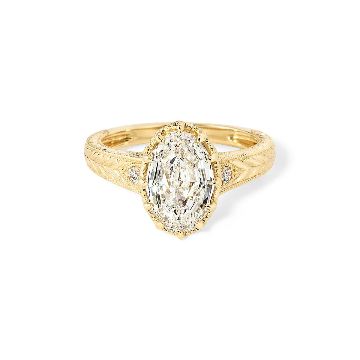 Evelyn Step Cut Oval - PBD Engagement Rings