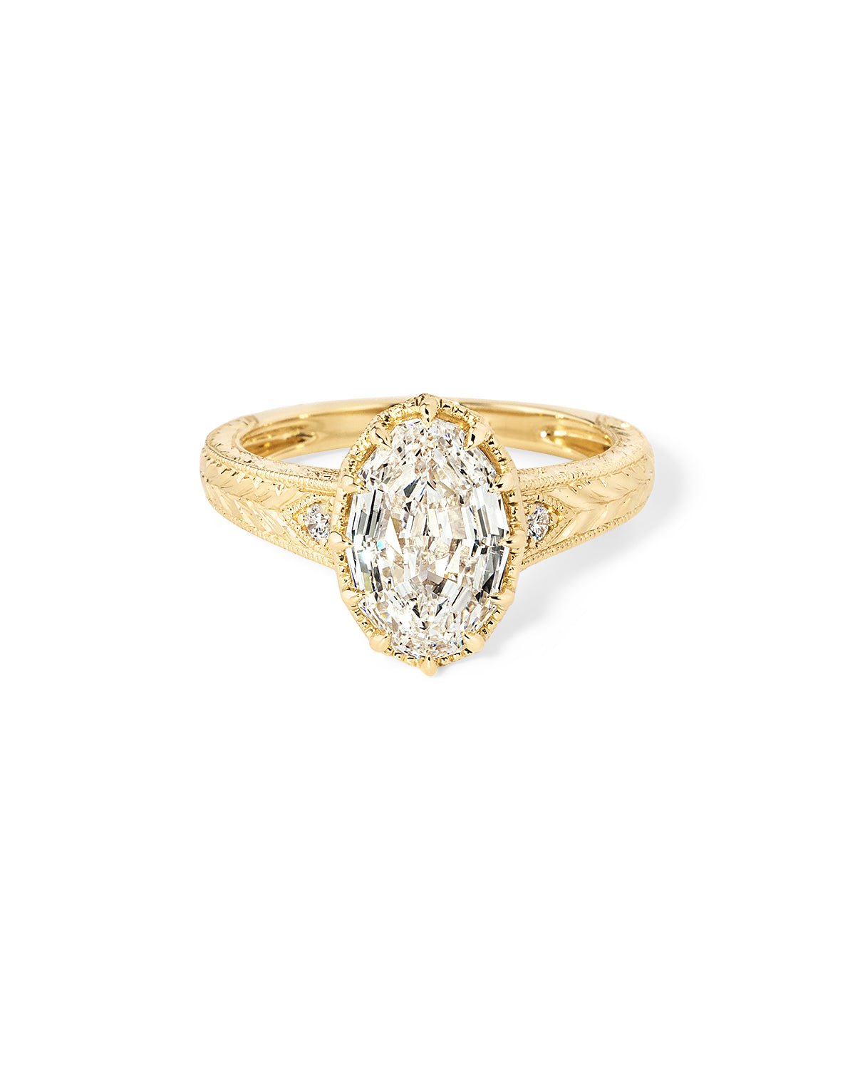 Evelyn Step Cut Oval - PBD Engagement Rings