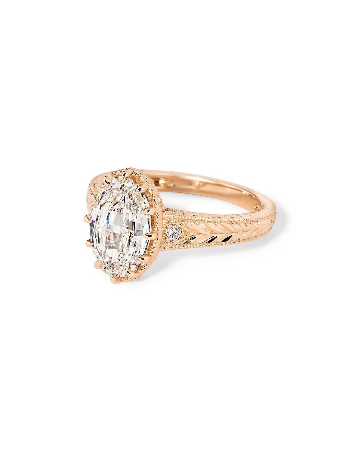 Evelyn Step Cut Oval - PBD Engagement Rings