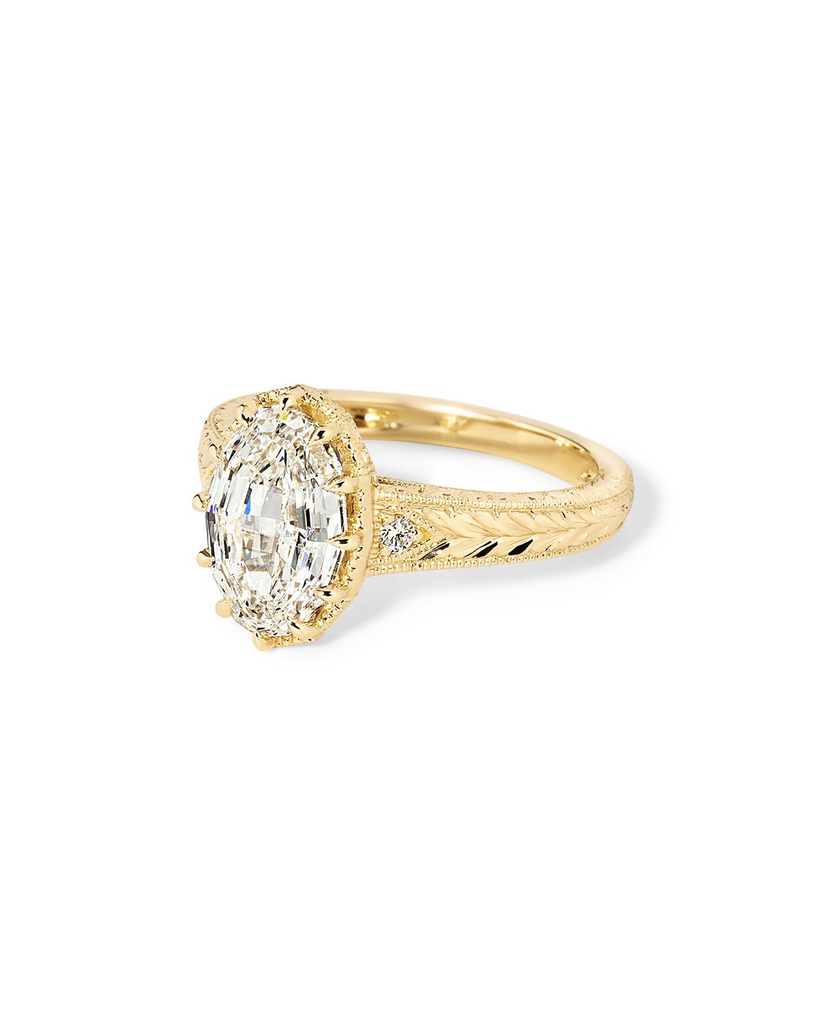 Evelyn Step Cut Oval - PBD Engagement Rings