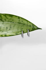 Extra-Fine 11mm Pavé Hoops White Gold