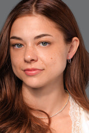 Extra - Fine 16mm Pavé Hoops White Gold - PBD Earrings