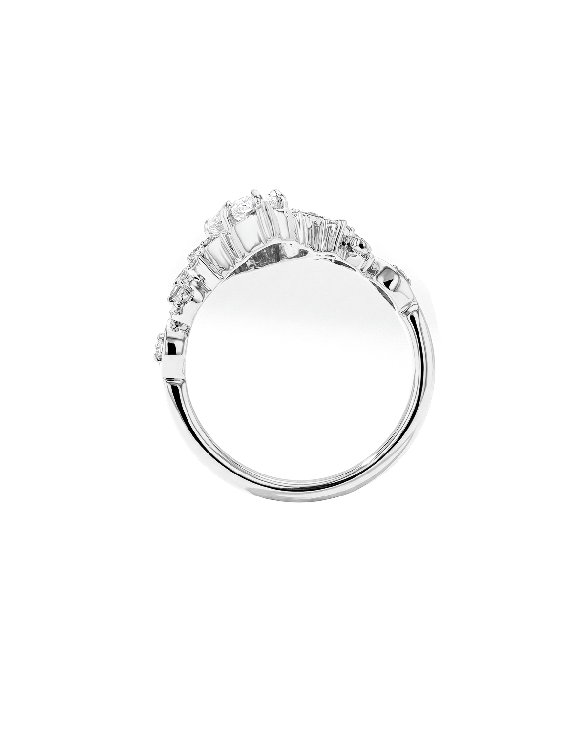 Fairy Blossom Pear Engraved Ring