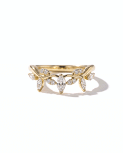 Fairy Tiara Band | 50% Eternity | 14K Yellow Gold