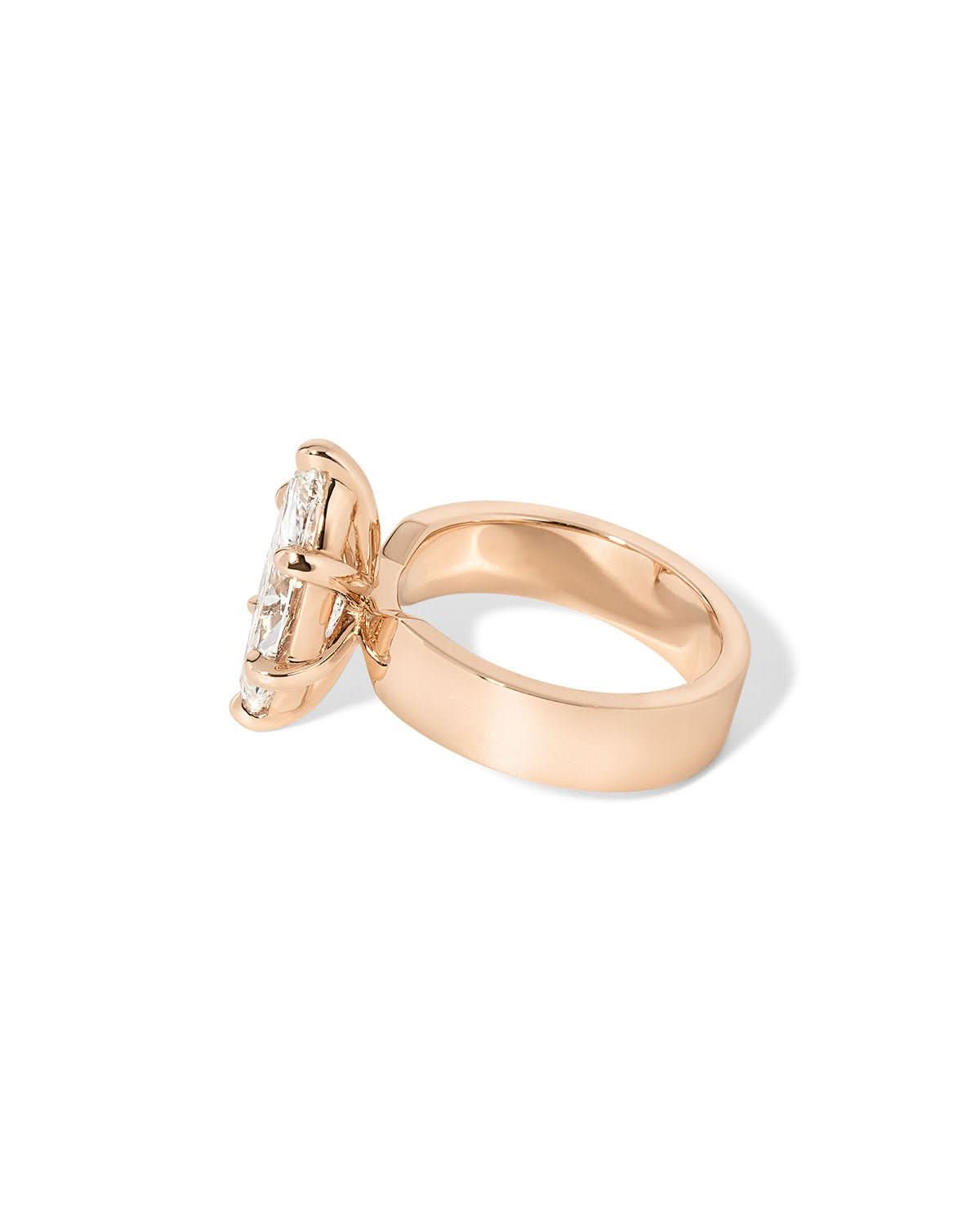 Flat Taper Marquise Ring - PBD Engagement Rings