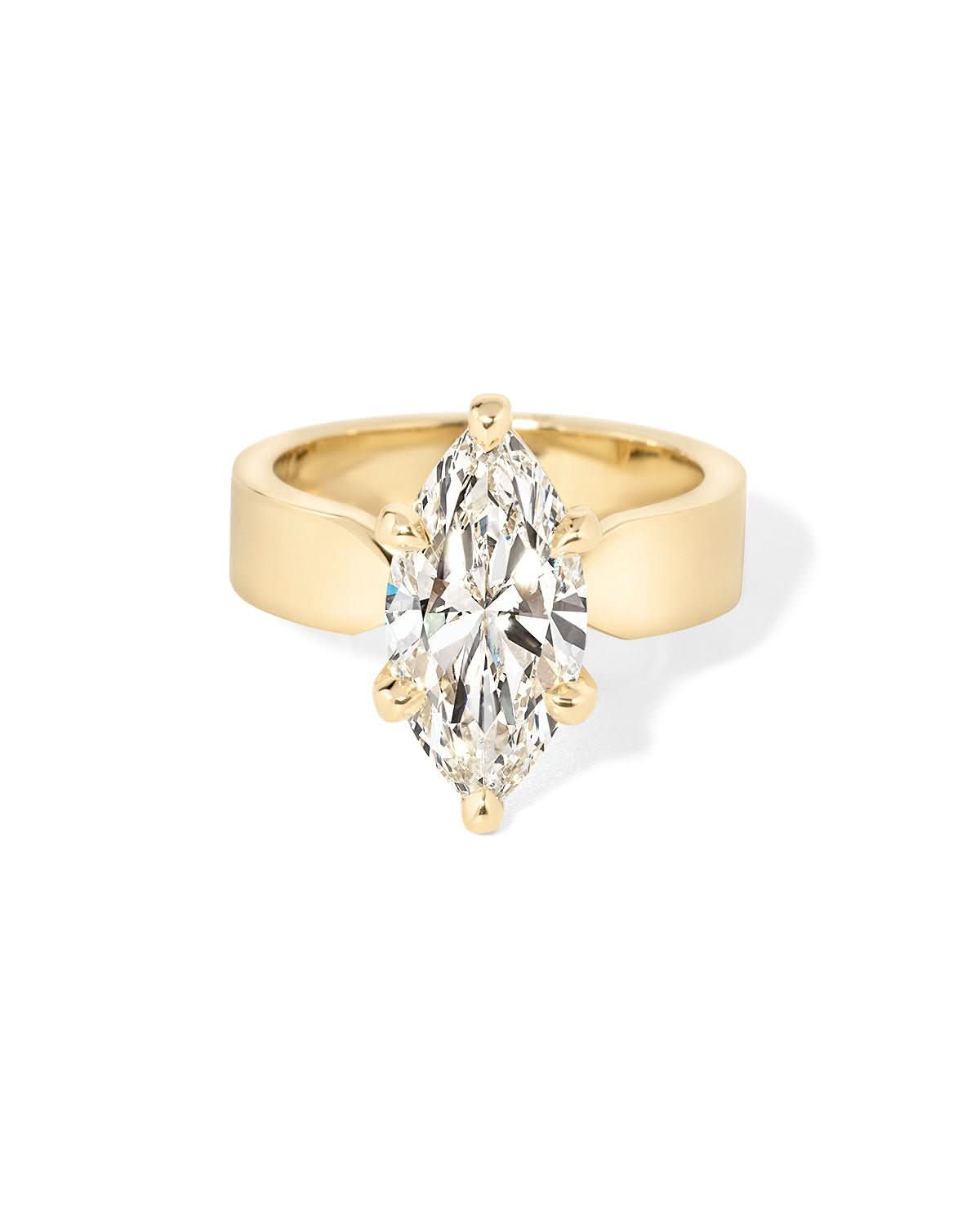 Flat Taper Marquise Ring - PBD Engagement Rings