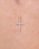 Floating Diamond Cross 14k Yellow Gold Necklaces Princess Bride Diamonds 