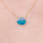 Freeform 2.29ct Opal Necklace Necklaces Princess Bride Diamonds 