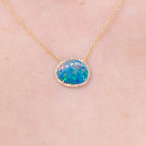 Freeform 2.29ct Opal Necklace Necklaces Princess Bride Diamonds 