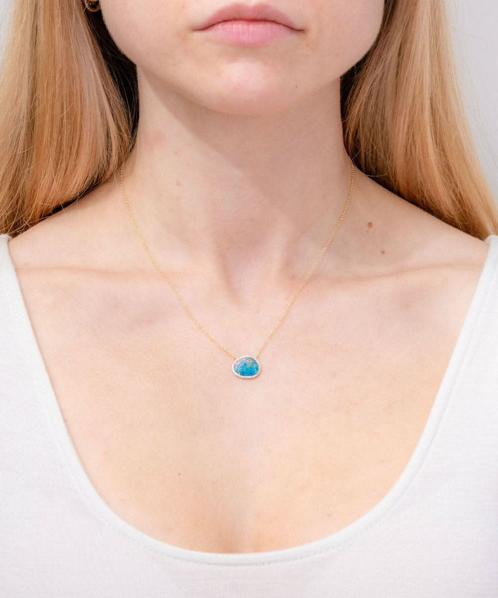 Freeform 2.29ct Opal Necklace - PBD Necklaces