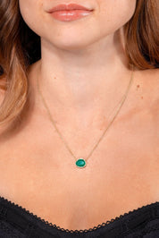 Freeform Emerald Necklace - PBD Necklaces