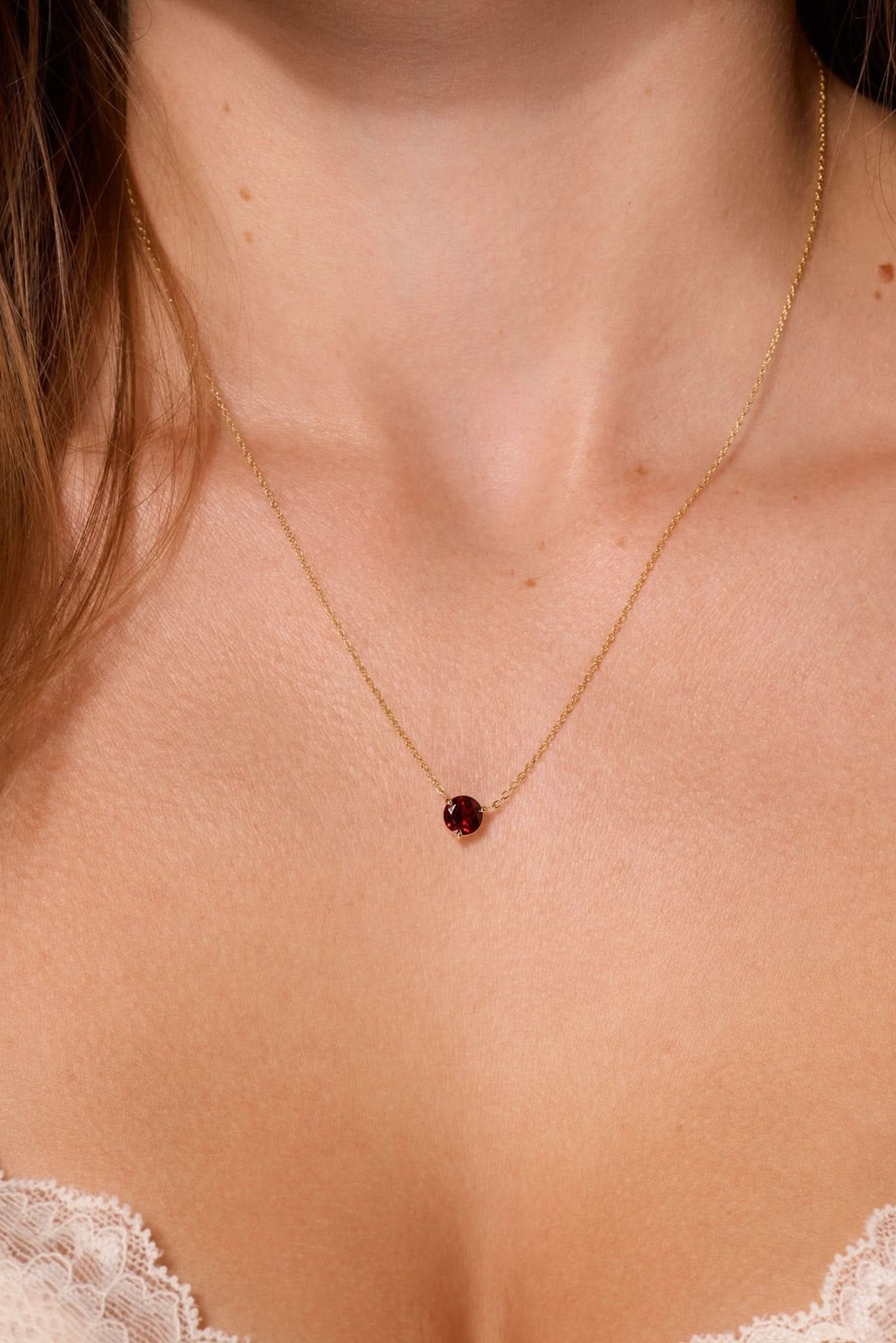 Garnet Necklace - PBD Necklaces