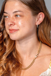 Graduating Floating Diamond Hoops Yellow Gold - PBD Earrings