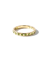 Natural Green Tourmaline Star Band