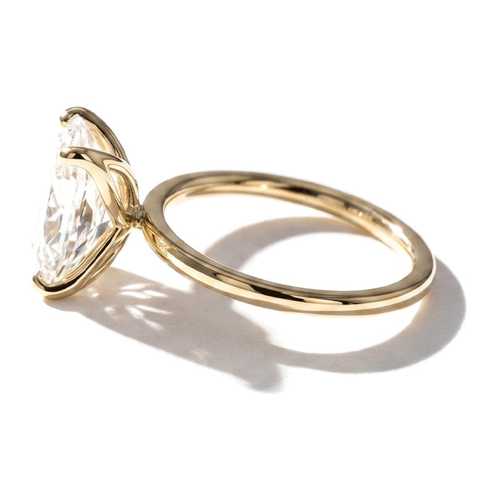 High Polish engagement ring