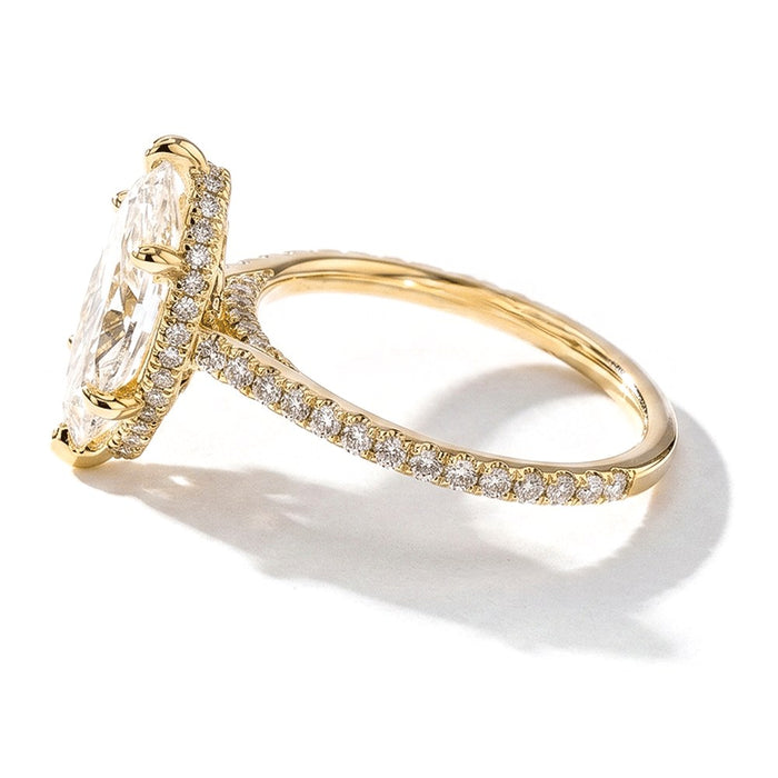 Pavé engagement ring