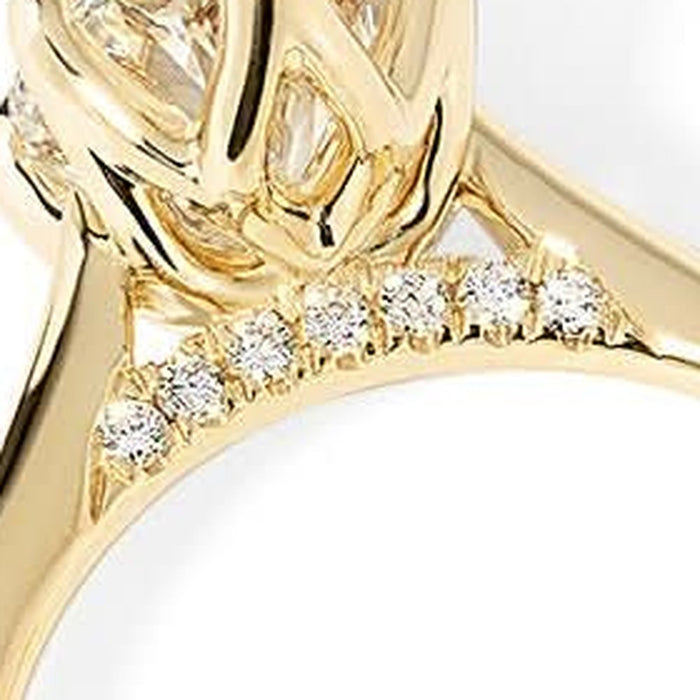 Diamond Bridge engagement ring