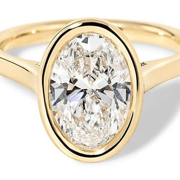 Bezel engagement ring