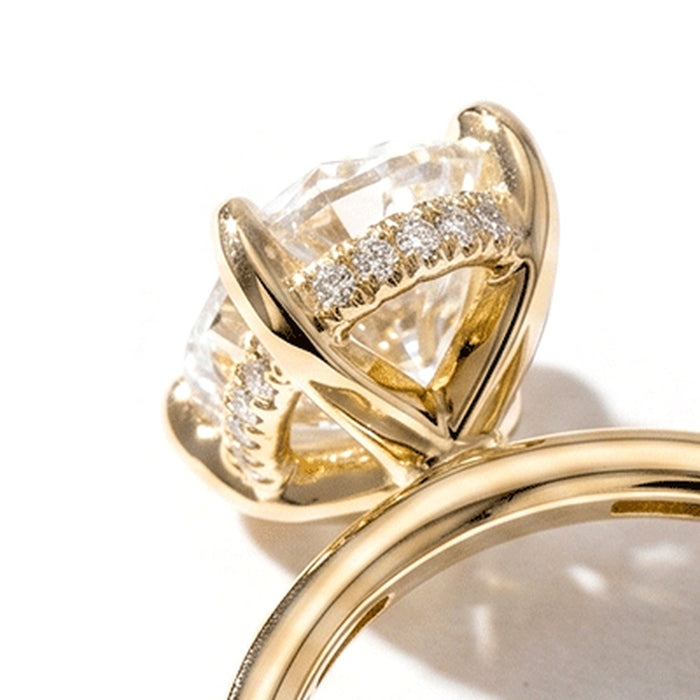 Hidden Halo engagement ring