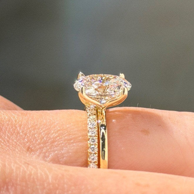 High set engagement ring
