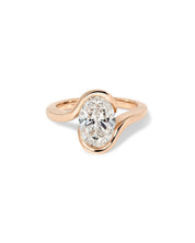 Half Bezel Tension Set Engagement Ring - PBD Engagement Rings