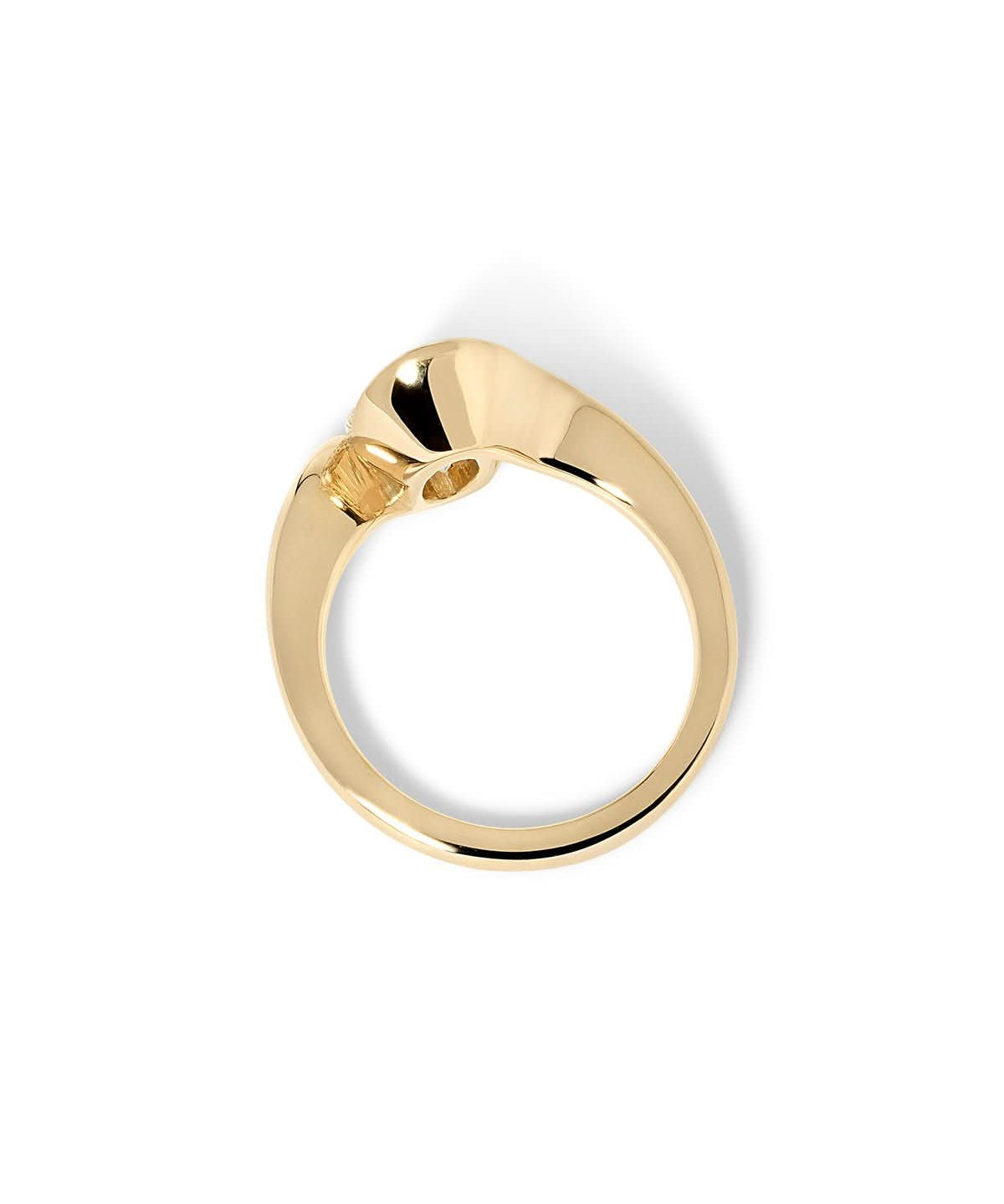 Half Bezel Tension Set Engagement Ring - PBD Engagement Rings