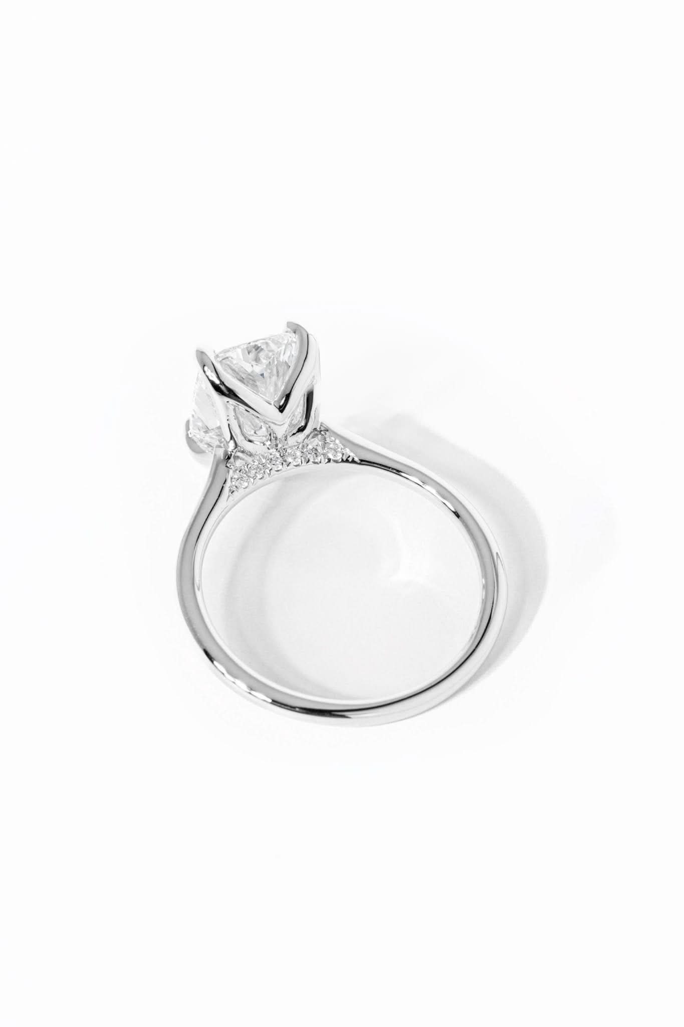 Hana Elongated Cushion High Polish - PBD Engagement Rings