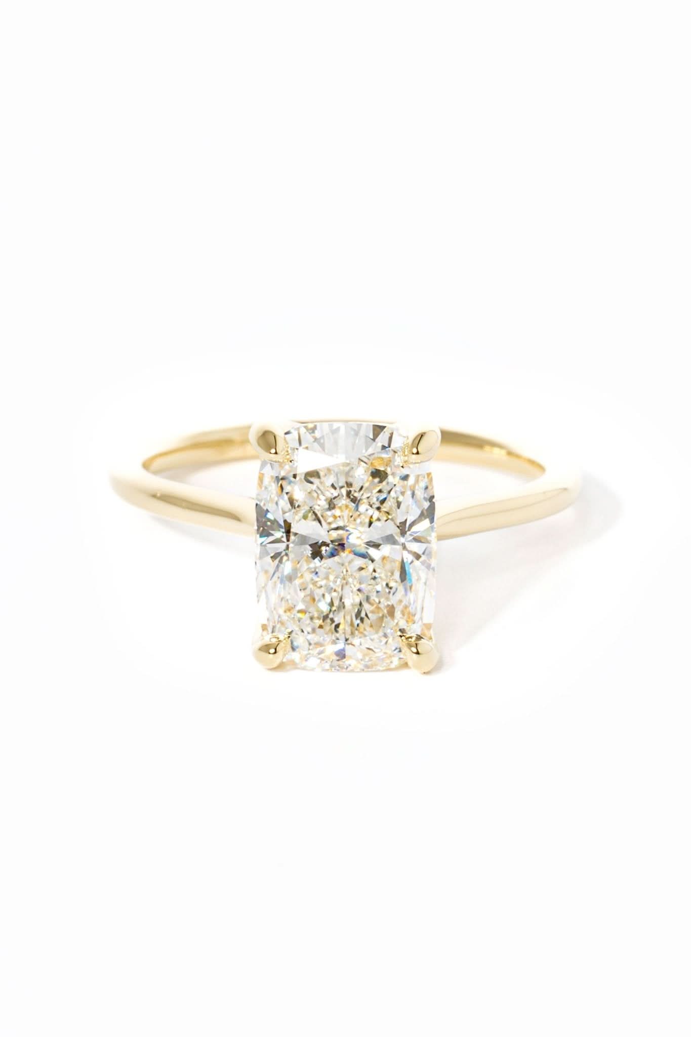 Hana Elongated Cushion High Polish - PBD Engagement Rings
