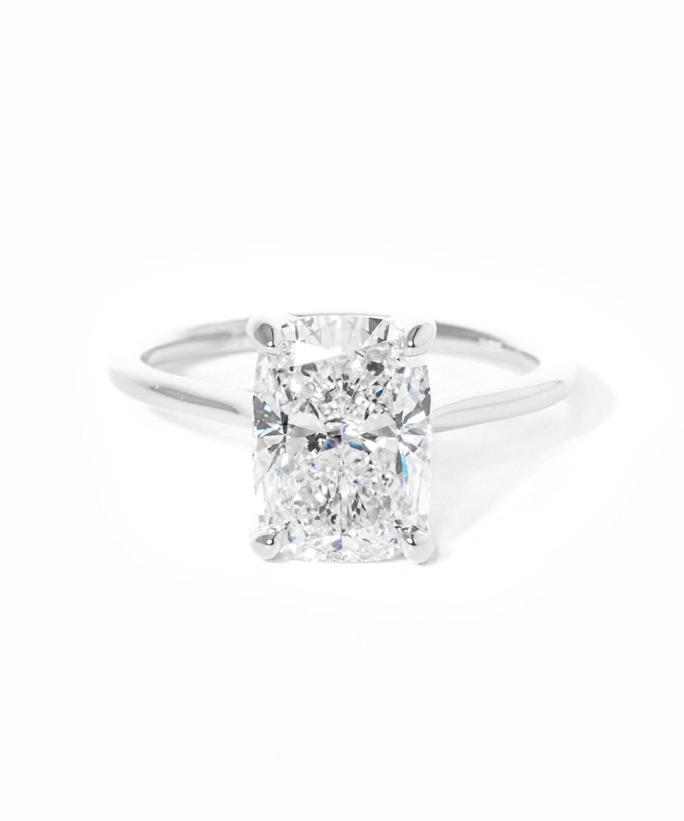Hana Elongated Cushion High Polish - PBD Engagement Rings