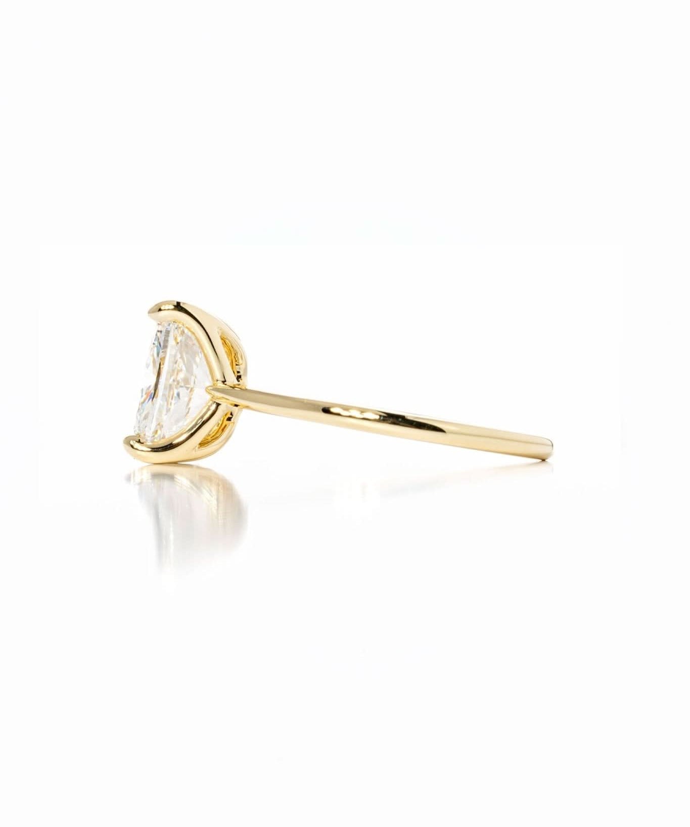 Hana Elongated Cushion High Polish - PBD Engagement Rings