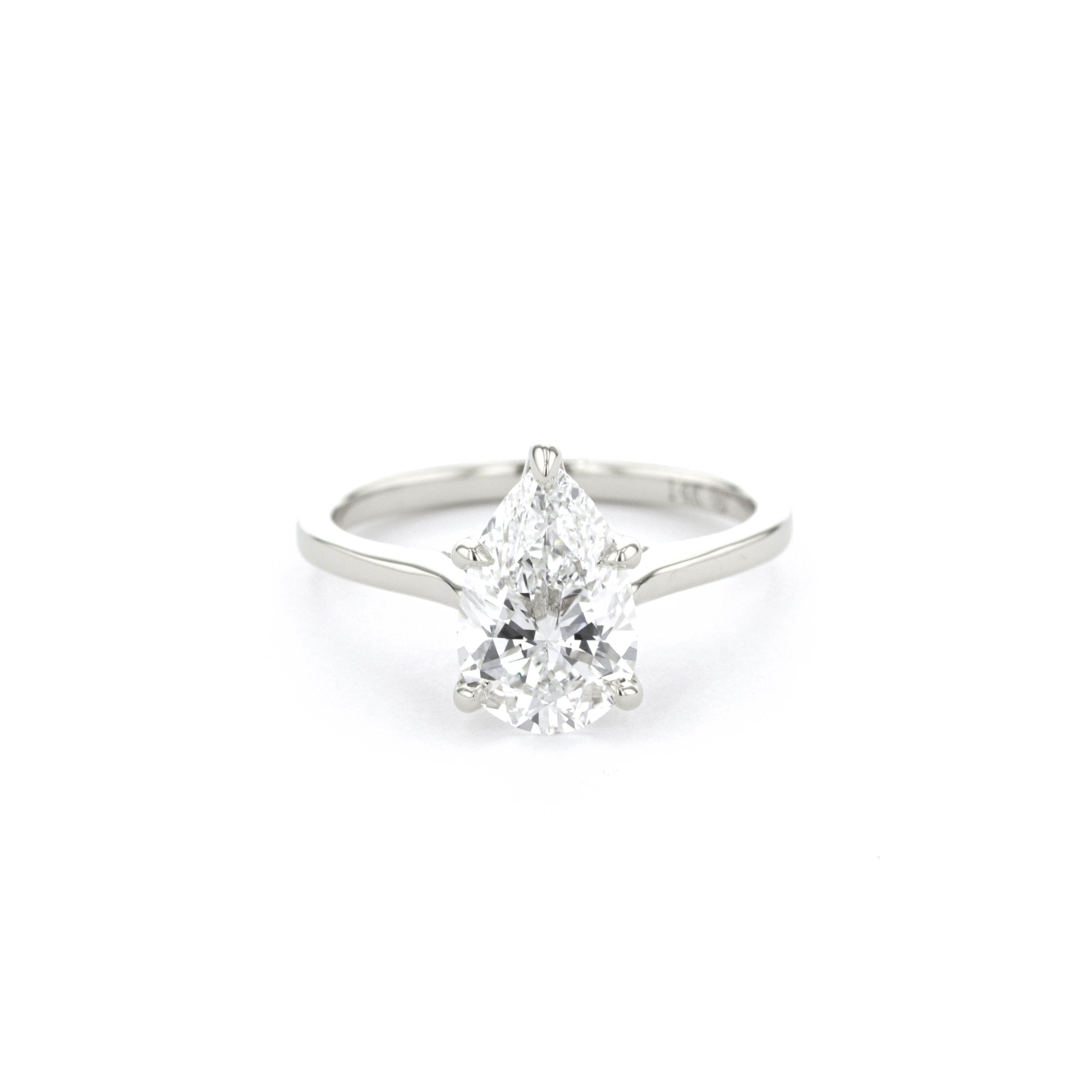 Hana Pear High Polish Engagement Rings Princess Bride Diamonds 