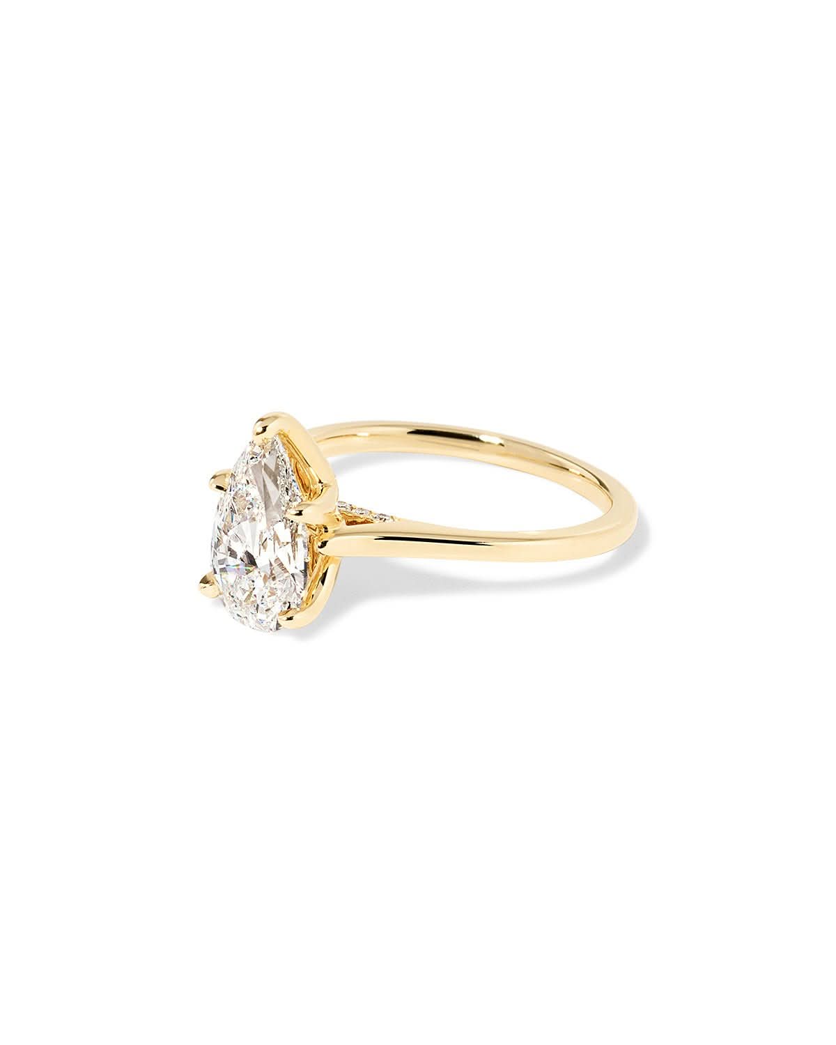 Hana Pear High Polish - PBD Engagement Rings
