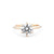 Hana Round High Polish Engagement Rings Princess Bride Diamonds 